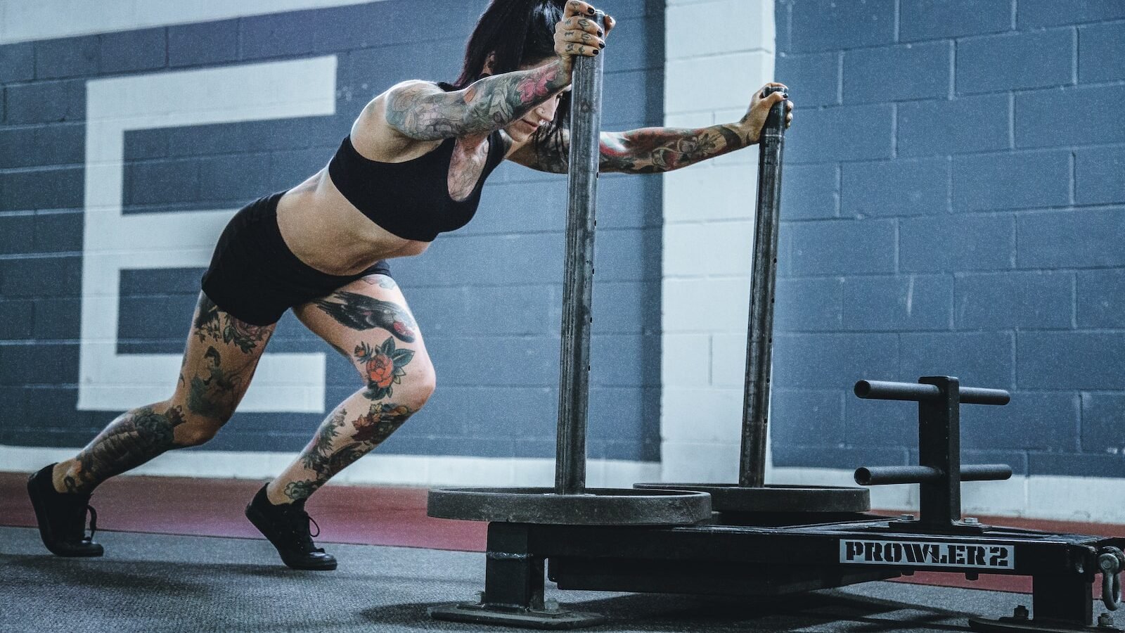 woman doing workout in room